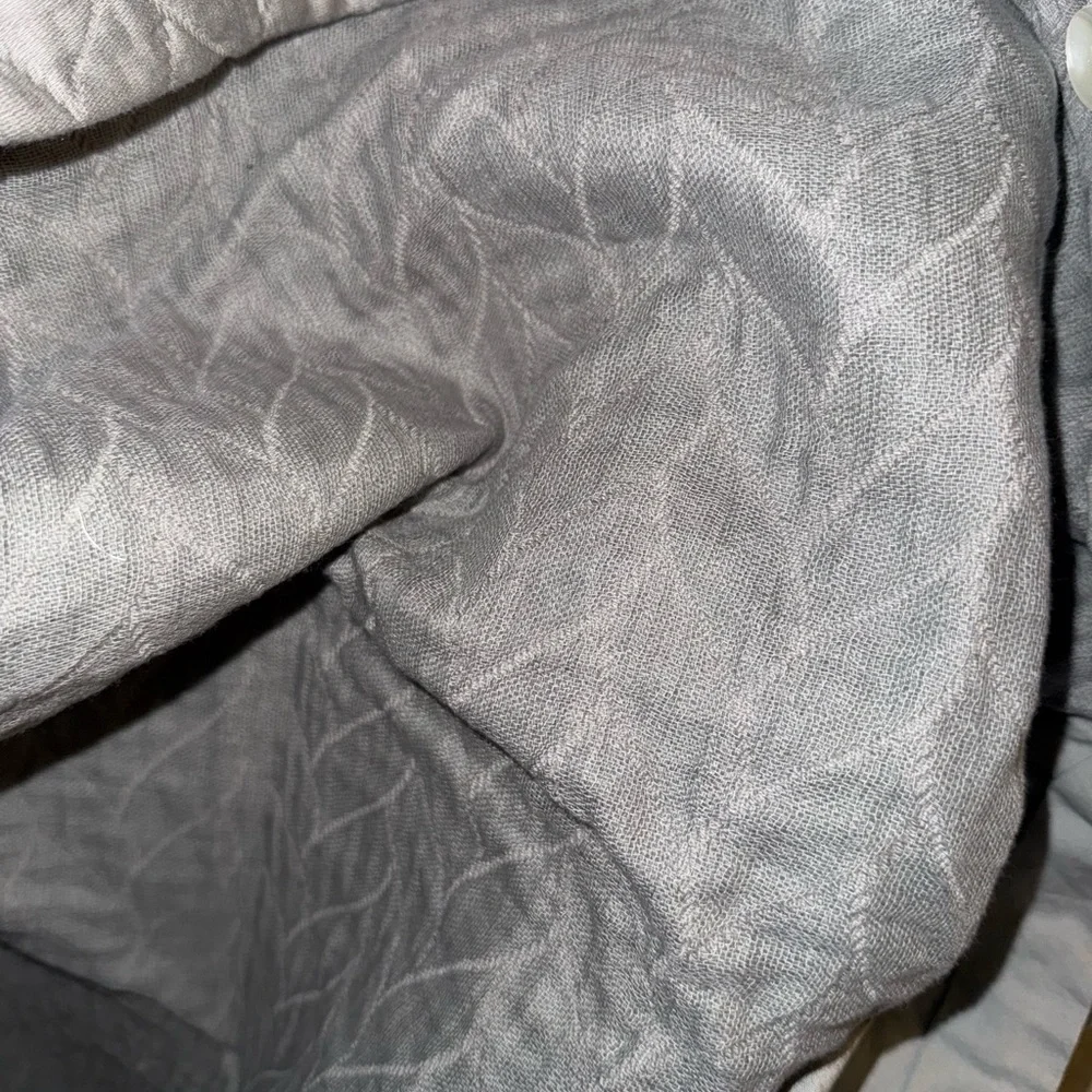 West Elm gray Quilted Bedding